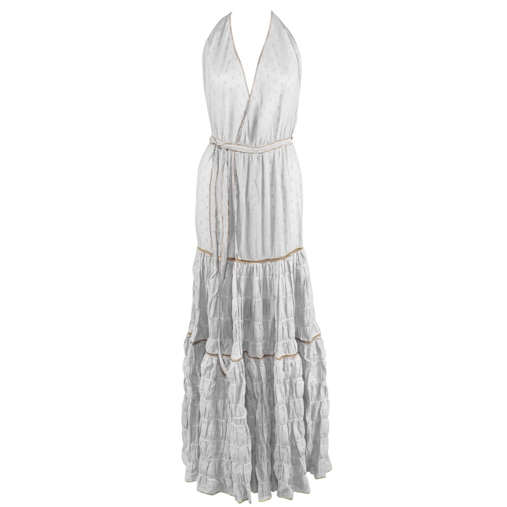 CHIO White Halter Maxi Dress $475 - Picture 7 of 8